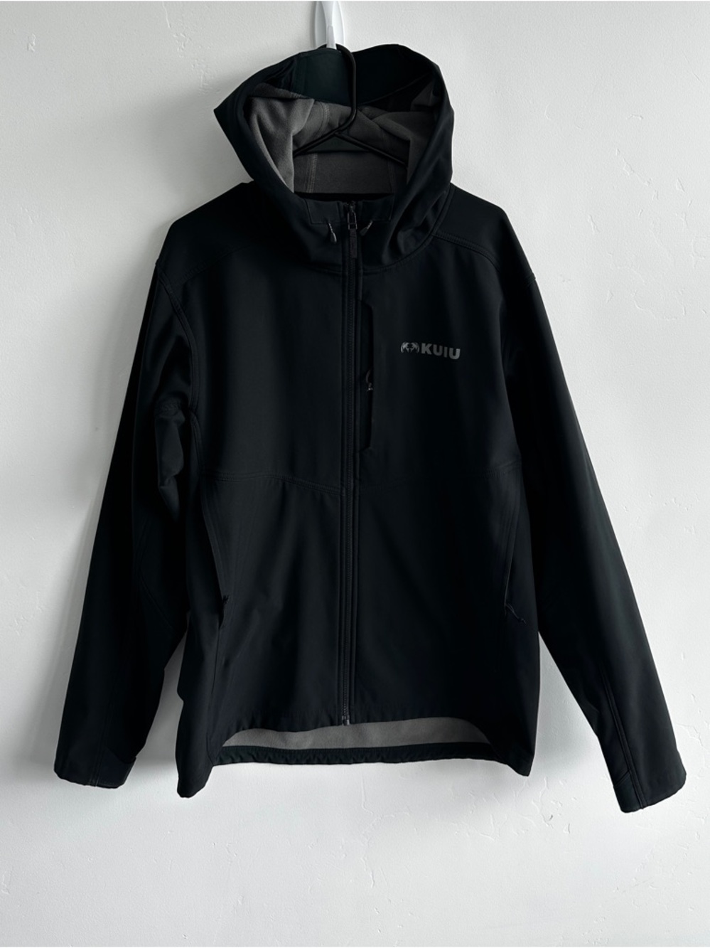 KUIU Men’s Rubicon Hunting Soft Shell Hooded Jacket Black Size XXL